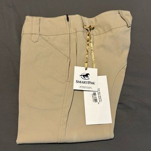 NWT - Piper Show Side Zip Knee Patch Breeches - Tan 28